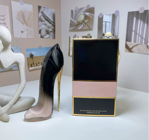 跨境carolina herrera good girl blush黑色高跟鞋glam香水80ml