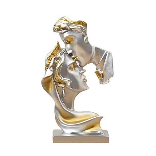 Couples Kiss Sculptureabstract Art Couple Sculpture Home Furnishing Resin Statue