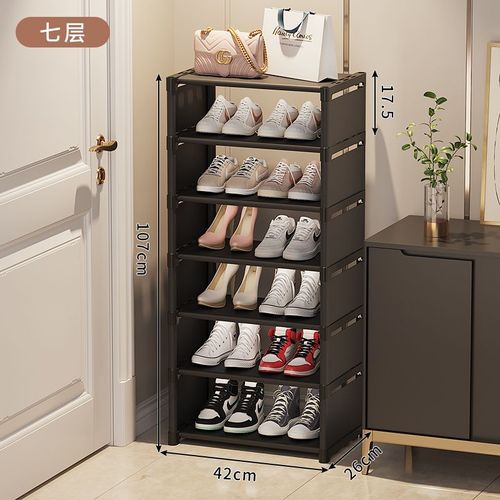 Shoe rack, simple household entry point, shoe cabinet for storing 2023 popular new dormitory small narrow rental housing