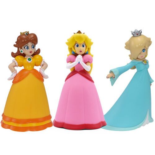 Super Mario Bros PVC Figure Toys Princess Collection Model Cake Topper Gift