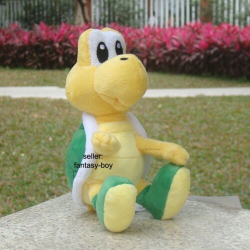 Super Mario Bros Plush Koopa Troopa 6 Green Cuddly Stuffed Toy Soft Doll