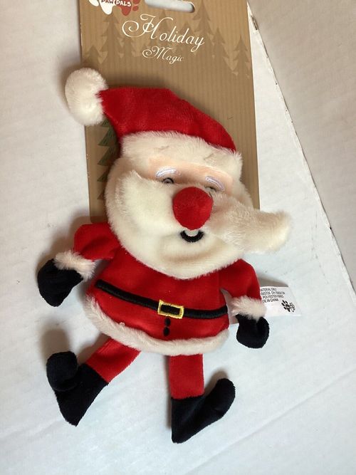 Paw Pals ~ Holiday Christmas Santa Claus ~ Crinkle Dog Toy