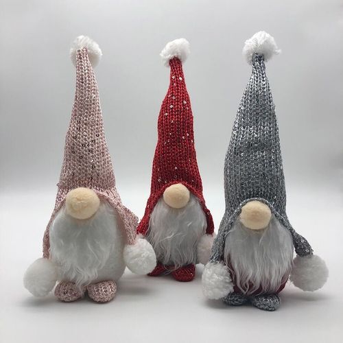 Christmas Gnomes Decor Handmade Plush Snowman Xmas Figurines Toys Forest Old Man