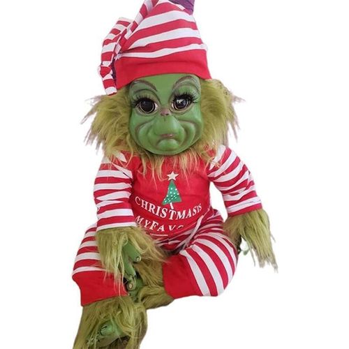 Christmas Grinch Baby Stuffed Plush Toys Grinch Doll Xmas Kids Gifts Home Decor