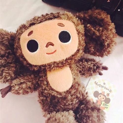 Cheburashka Doll Russian Cartoon Plush Toy Stuffed Чебурашка Мягкая Игрушка