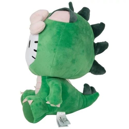 Hello Kitty Plush Toy in Green Dragon Costume 7 inch tall. Soft. Sanrio. NWT