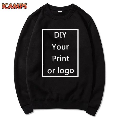 ICAMPS Unisex Custom Logo Design Sweatshirts Streetwear Drop Shipping Wholesale Oversized Sweatshirt Clothing Top