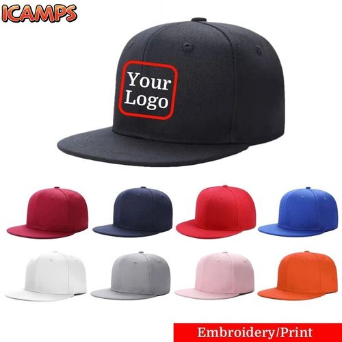 ICAMPS Custom Logo Caps for Men Women Snapback Cap Team Embroidery Monogram Baseball Caps DIY Sorority Hat Hip Hop Hats Gift