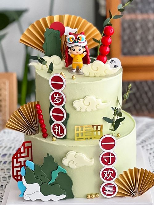 Internet Celebrity Chinese Fad Chinese Rockery Dessert Table Cake Decoration