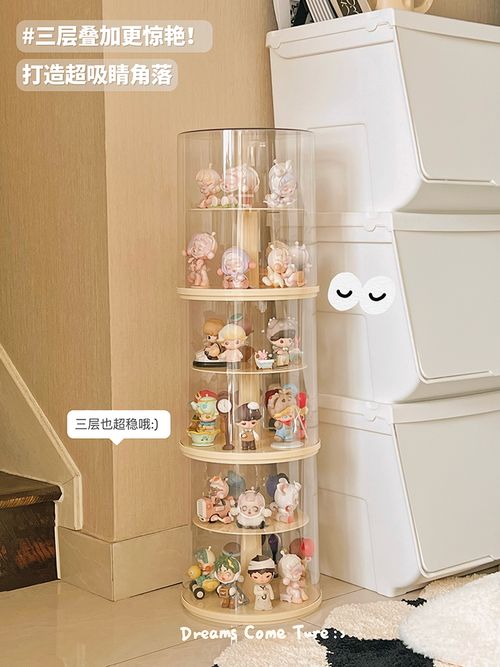 Rotate Blind Box MultiLayer HandMade Dustproof Storage Display Stand