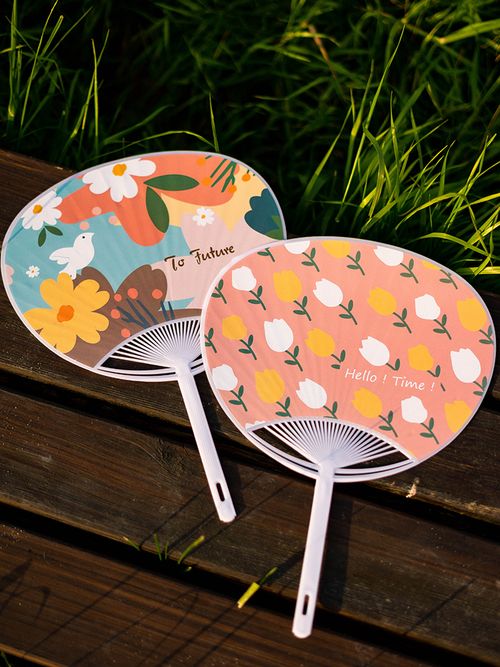 2 Original Plastic Cartoon Summer Durable Fans