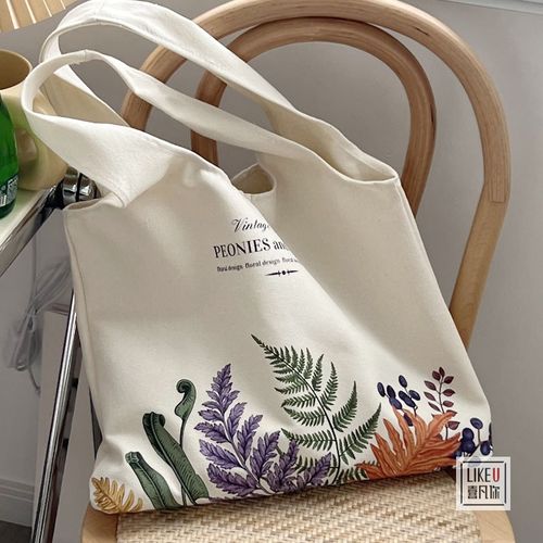 Original Flower Ins EnvironmentalFriendly Shopping Bag Schoolbag Artsy