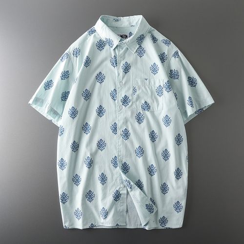 Cut Label Retro Export Original Order Shirt Coat Short Sleeve