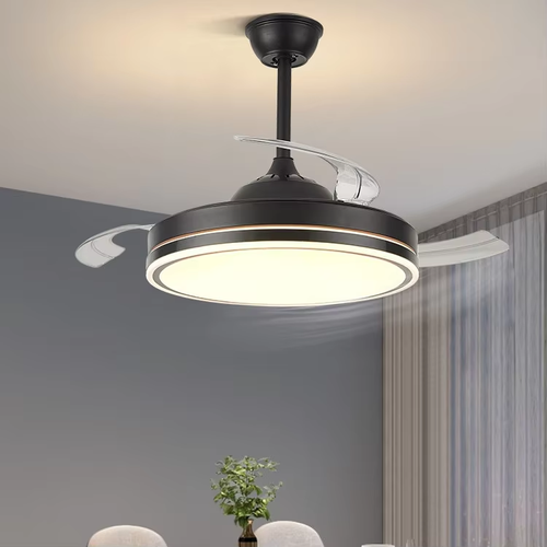 6-Speed ​​Remote Control Modern LED Retractable Ceiling Fan