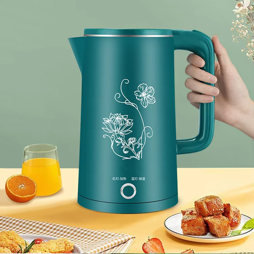 Double Wall White Electric Kettle 3 L Stainless Steel Water Kettle 2025 High-quality Hot-selling Electric Kettle