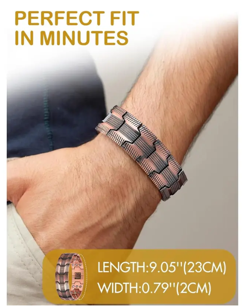 Pure Copper Magnetic Bracelet - Relieve Pain&Boost Circulation