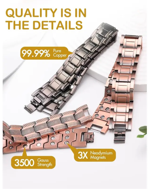 Pure Copper Magnetic Bracelet - Relieve Pain&Boost Circulation