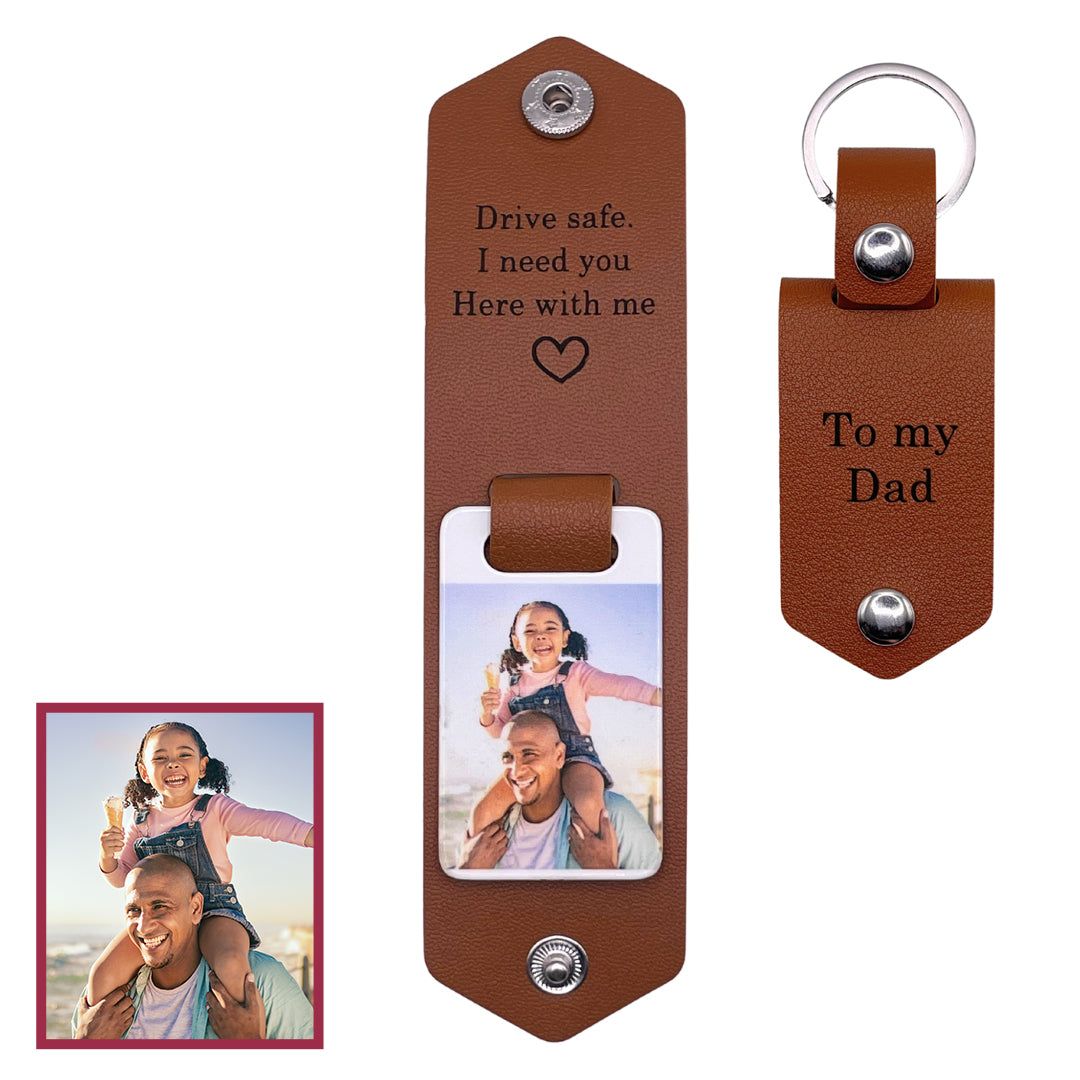 Personalized photo Keychain - To my Dad