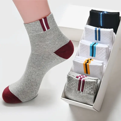Unisex polyester-cotton mid-calf socks 10 pcs