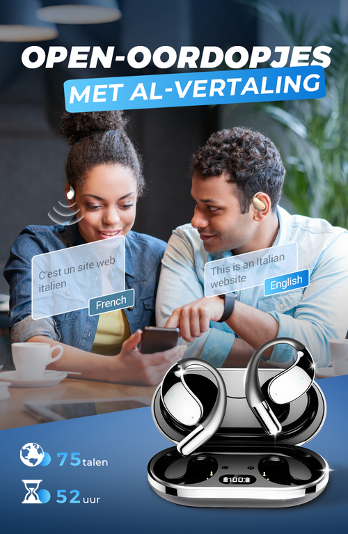 🔥HiFi Waterproof Ear-Hook Bluetooth Headphones 🔥