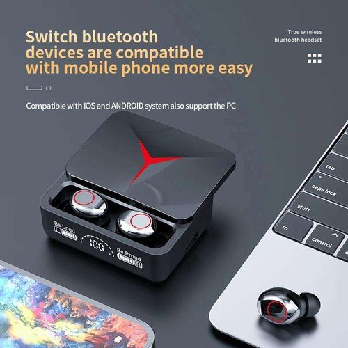 Wireless Bluetooth Earphones (Mecha, Gaming, Sports, Noise Cancelling, In-Ear, High-Quality Sound, Long Battery Life, Universal for Mobile Phones)