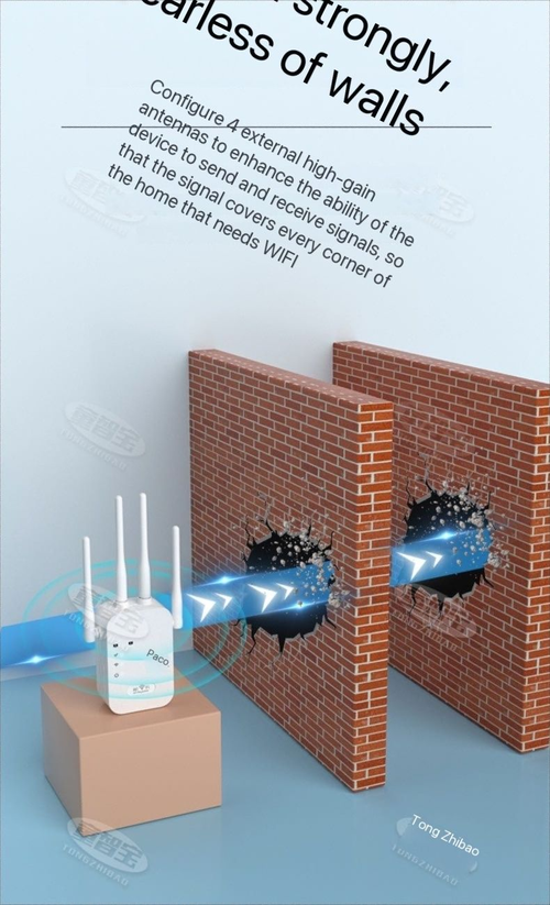 Authentic Wi-Fi amplifier enhances home network, mini wireless signal extender, portable router