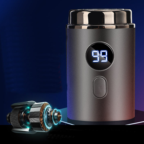 Electric shaver for men, fully automatic, rechargeable, digital display, washable, official genuine product.