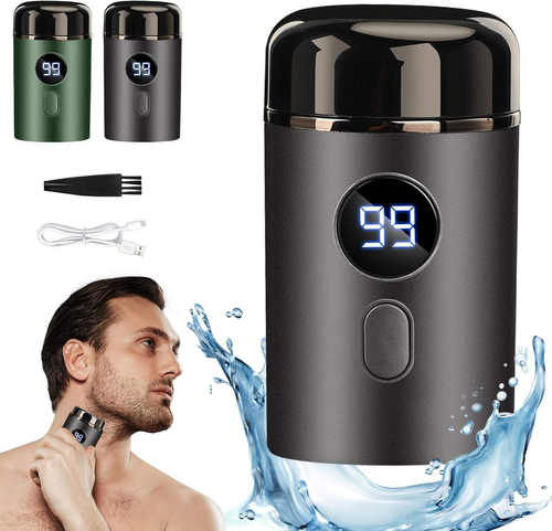 Electric shaver for men, fully automatic, rechargeable, digital display, washable, official genuine product.
