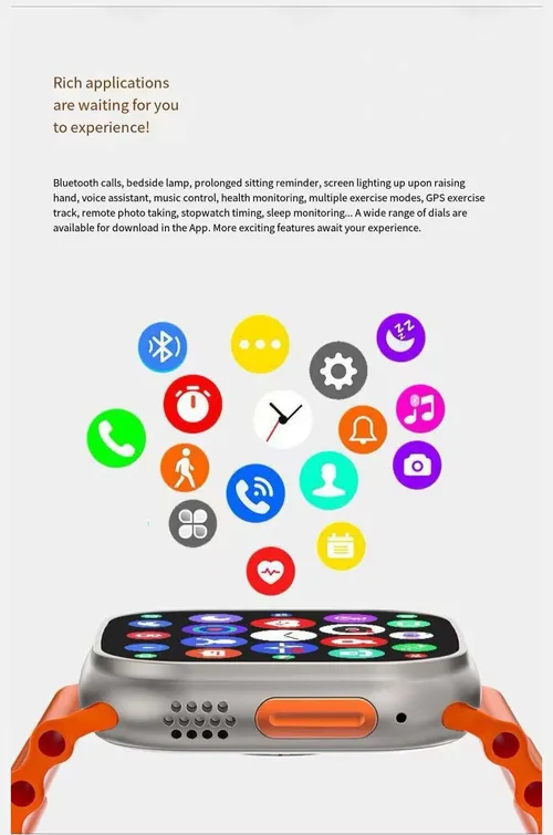 Smart watch with NFC access control, multi-functional bracelet, Bluetooth call and heart rate measurement for mobile phone compatibility.