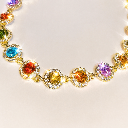 ColorBloom Luxury Rainbow Crystal Jewelry Set 🌈✨（Super Discount🔥）