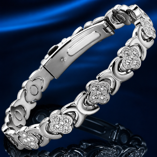 BloomShield Crystal Magnetic Women's Bracelet 💎🌸