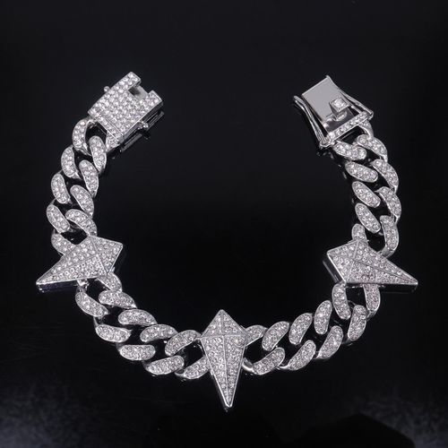 NorthStar Iced Out Cuban Link Jewelry Set ⭐💛