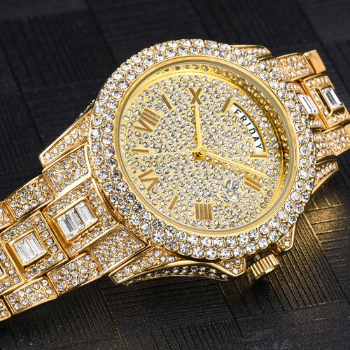 Empire Sunday Best Iced Out Gold Watch - Anti-Fade PVD Paved