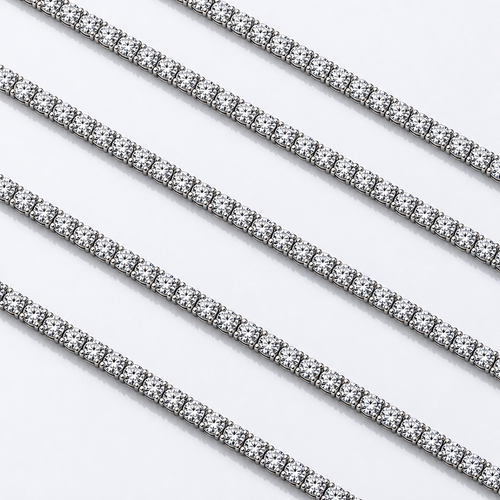 Crown Ice Tennis Chain - 5mm 20inch
