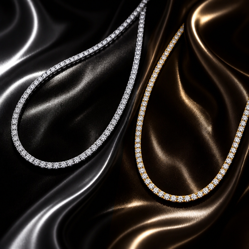 Crown Ice Tennis Chain - 5mm 20inch