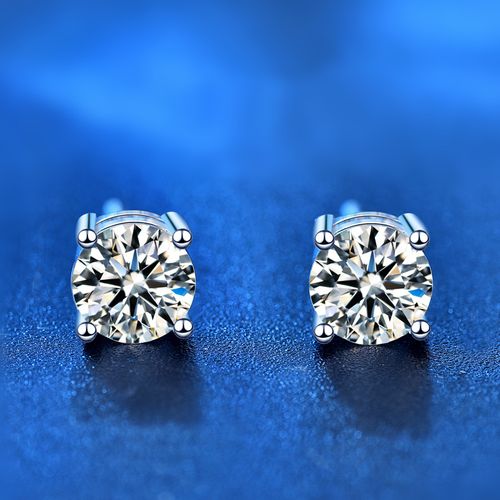 BrilliantIce 4-Prong 5mm Solitaire Stud Earrings 💎❄️