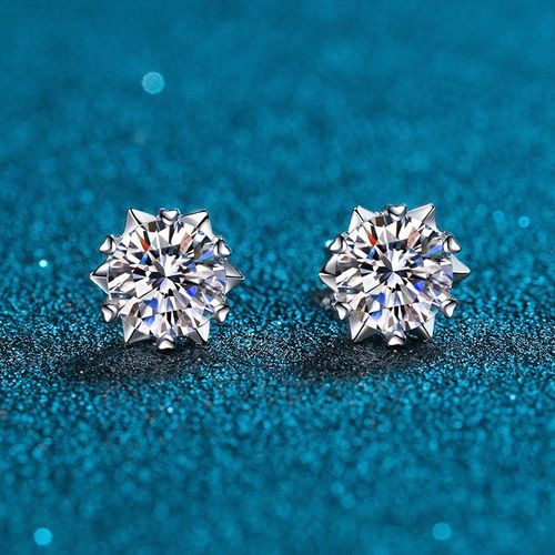 Royal Crown Sparkle Stud Earrings - unisex