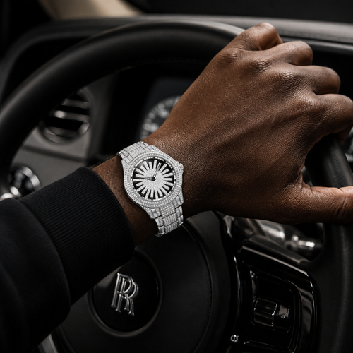 Empire Solis - Executive Fully Iced Out Gold Watch
