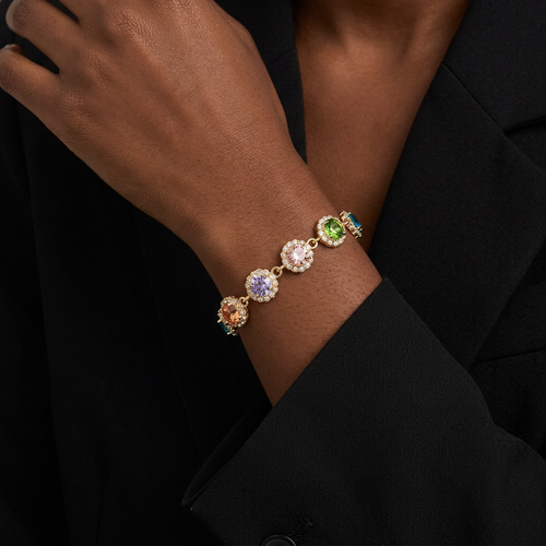 ColorBloom Luxury Rainbow Crystal Jewelry Set 🌈✨（Super Discount🔥）