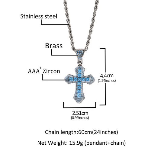 HolyIce Iced Out Cross Pendant Necklace ✝️💎