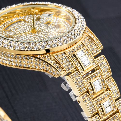 Empire Sunday Best Iced Out Gold Watch - Anti-Fade PVD Paved