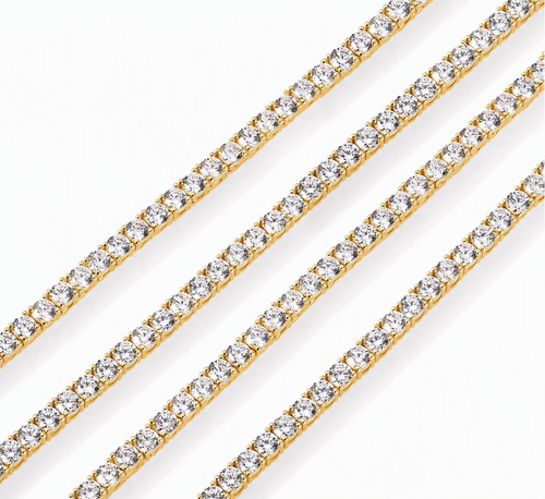 Crown Ice Tennis Chain - 5mm 20inch