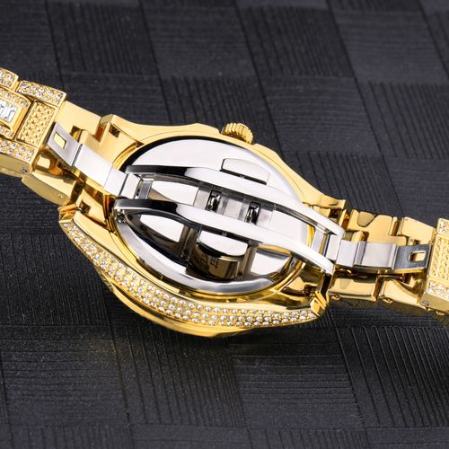 Empire Sunday Best Iced Out Gold Watch - Anti-Fade PVD Paved