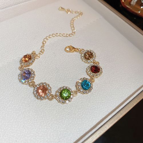 ColorBloom Luxury Rainbow Crystal Jewelry Set 🌈✨