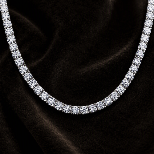 Crown Ice Tennis Chain - 5mm 20inch