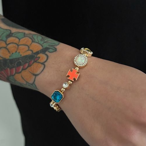 Divine Blessings Multi-Color Gemstone Jewelry Set (Necklace & Bracelet)