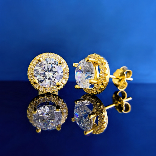 Favorite in Accra ✨ Royal Moissanite Stud Earrings - Brighter Than Diamonds 💍 🇬🇭