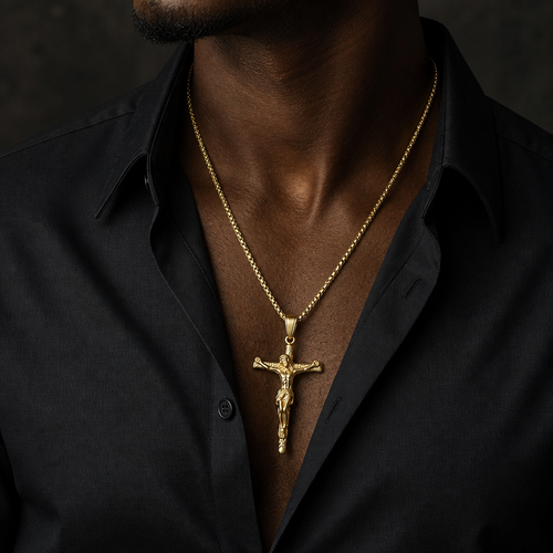 Royal Grace Crucifix Necklace