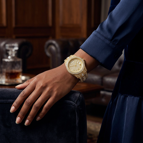 Empire Sunday Best Iced Out Gold Watch - Anti-Fade PVD Paved