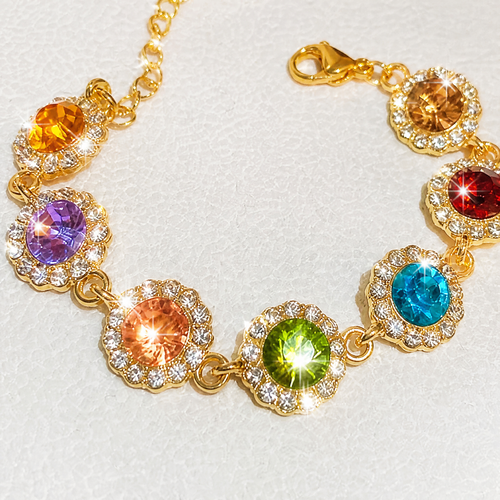 ColorBloom Luxury Rainbow Crystal Jewelry Set 🌈✨（Super Discount🔥）
